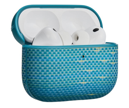 Etui na słuchawki PITAKA Aramid Fiber Magnetic Case do AirPods Pro 3 Lucid Blue